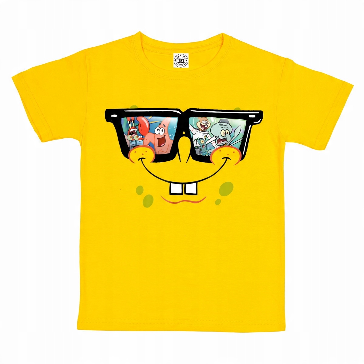 

Dziecięca Koszulka Bajka Twarz Spongebob Okukulary