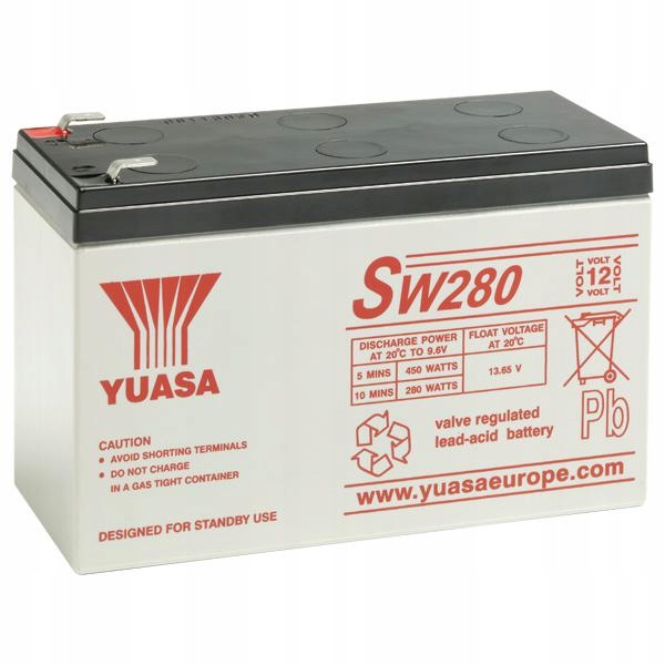 Yuasa SW280 Agm 9Ah 12V Sw 280 9Ah Japan wzmocniony większa pojemność