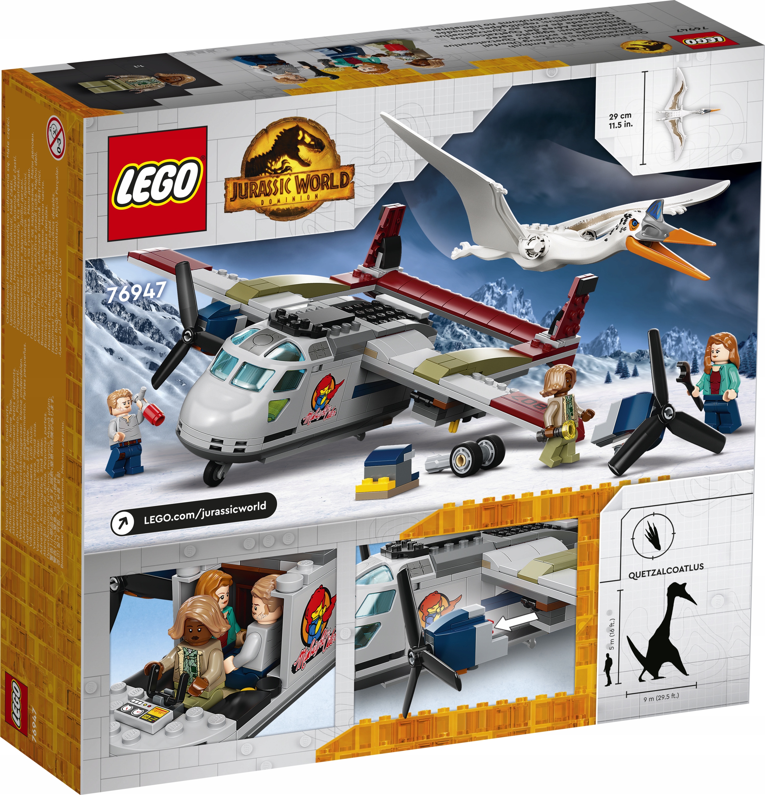 Lego 76947 Jurský Svět Kecalkoatl přepadení s letadlem