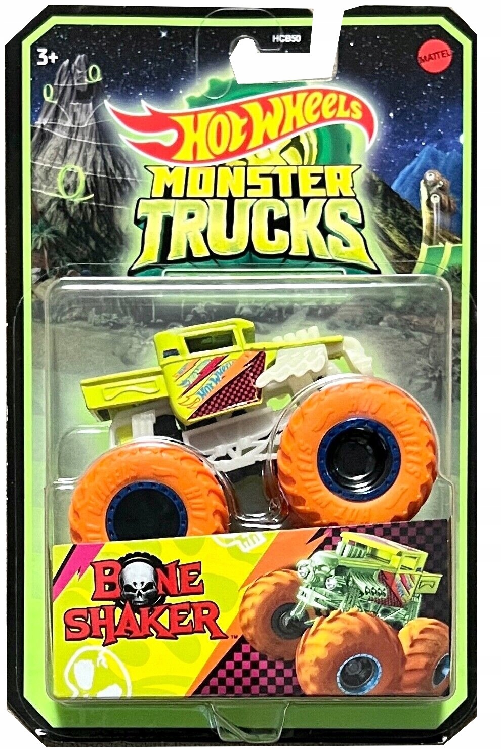 

Hot Wheels Monster Truck Bone Shaker Glow HCB55