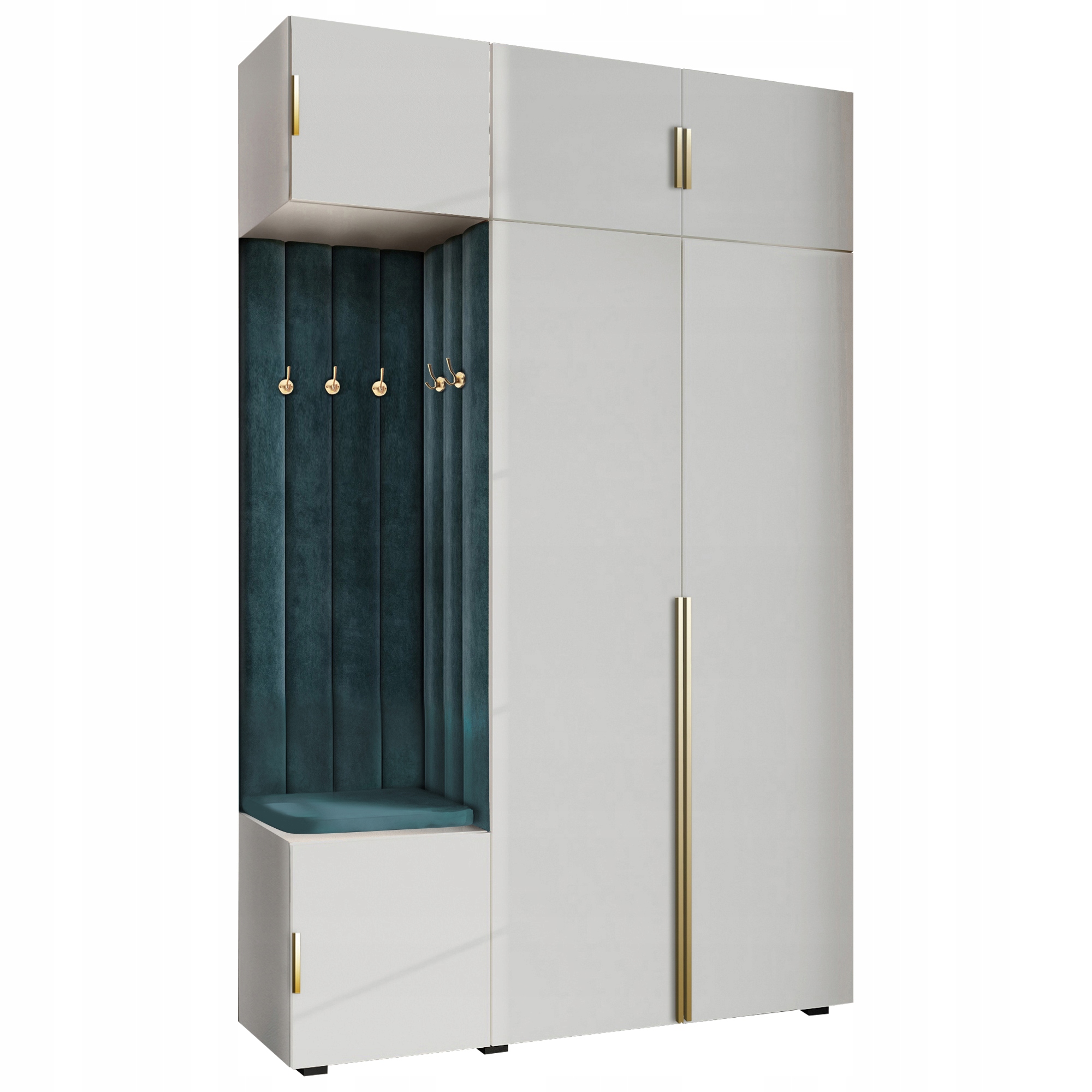 Šatní Skříň Do Předsíně Se Sedákem A Závěsnou Skříňkou, Bílá, Árie