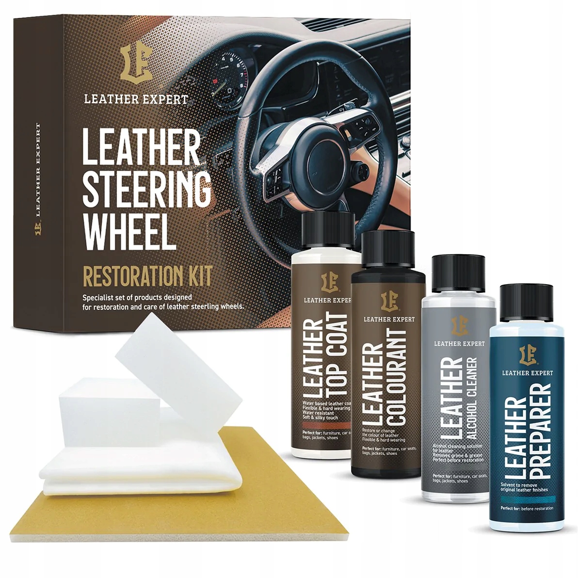 

Leather Expert Zestaw do Renowacji skóry kierownic