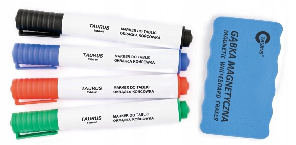 

Komplet Do Tablic Suchościeralnych 4X Marker+gąbka
