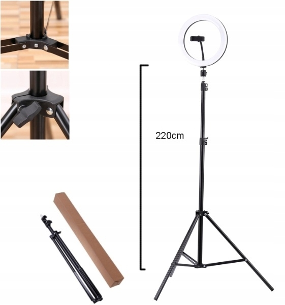 LAMPA PIERŚCIENIOWA LED RING MAKIJAŻ STATYW SELFIE 26CM Marka Interlook