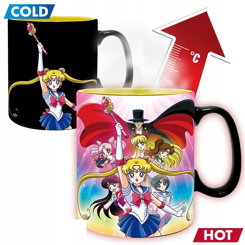 Sailor Moon Kubek Termoaktywny Czarodziejka Z Księżyca 460 ml Zmienia Wzór