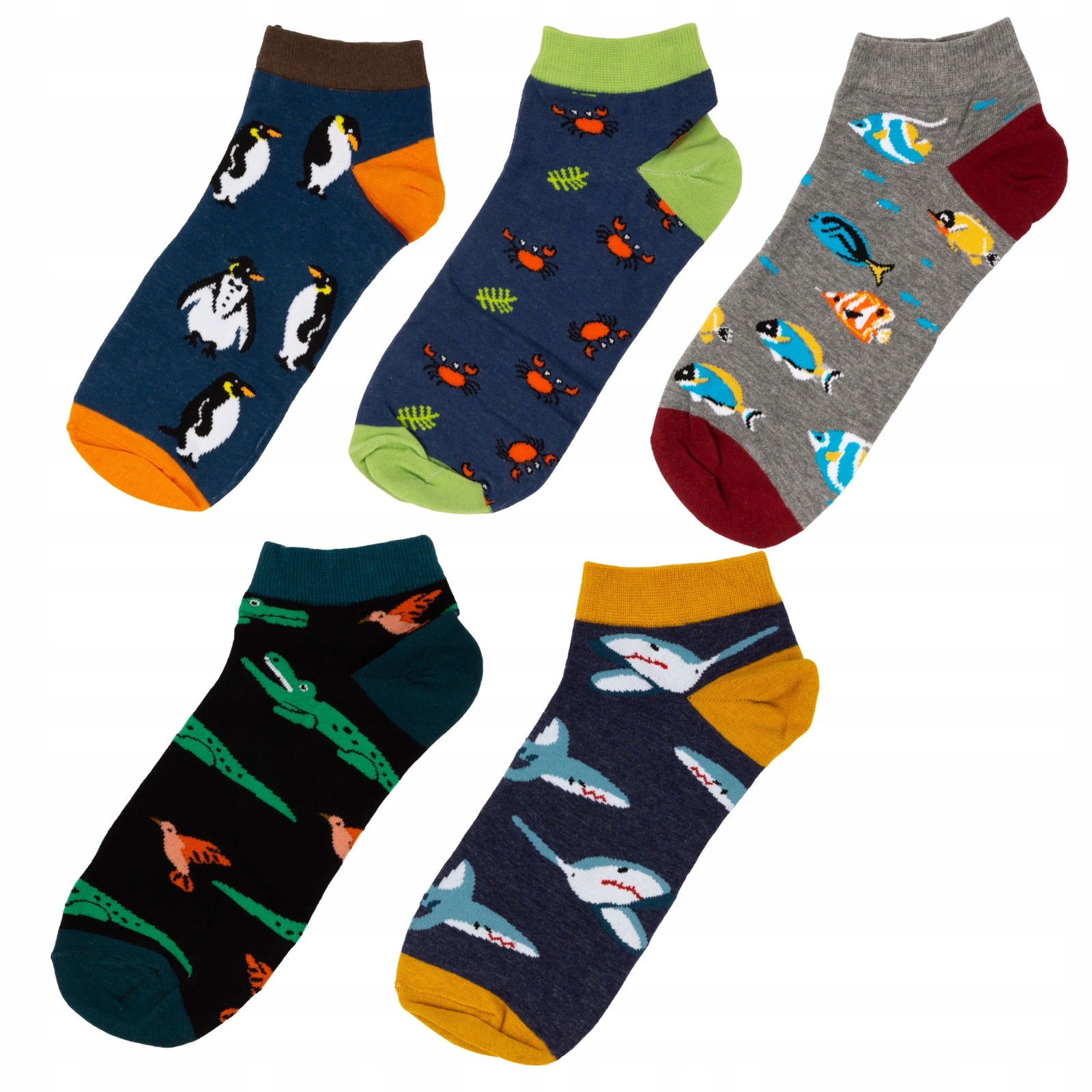 

5x śmieszne Skarpety Męskie stopki 39-42