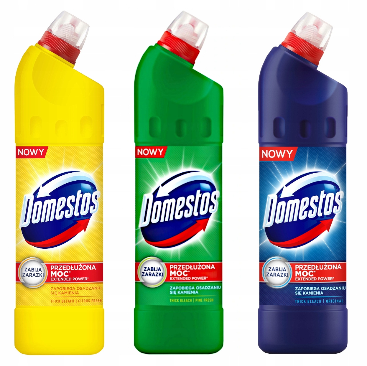 

Domestos Żel Wc Zestaw 3x1,25L Citrus/pine/origina