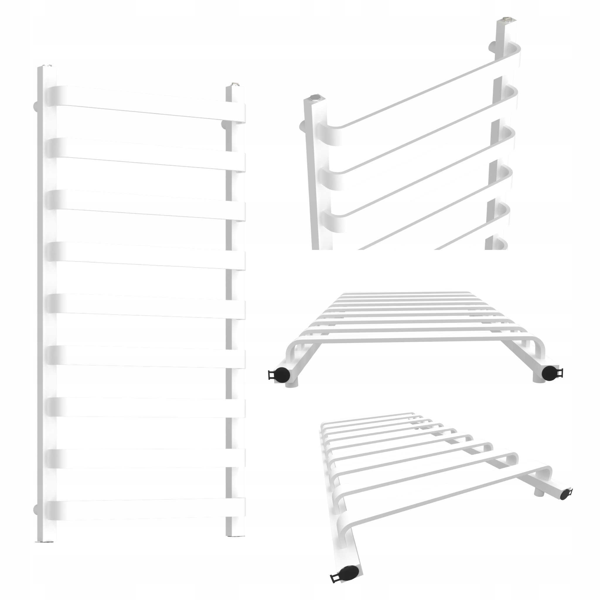 Koupelnový radiátor Pandora 70/50 Bílý matný hladký