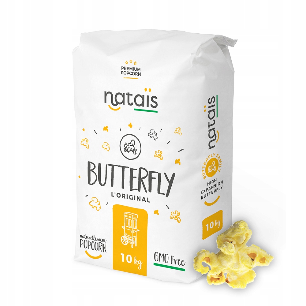 Kukurydza do popcornu 10kg butterfly Natais