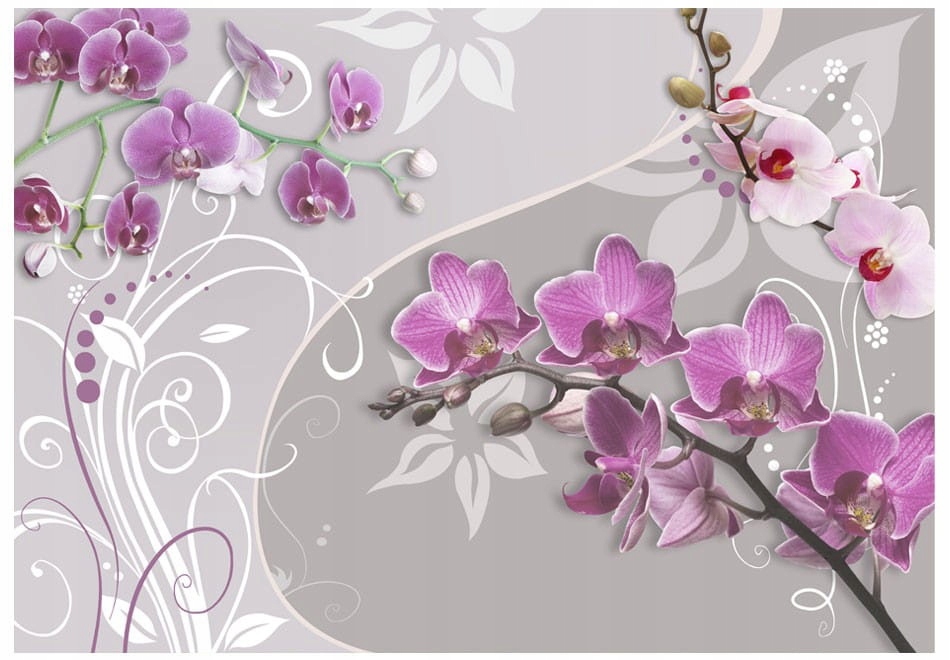 

Fototapeta - Lot purpurowych orchidei - 100X70