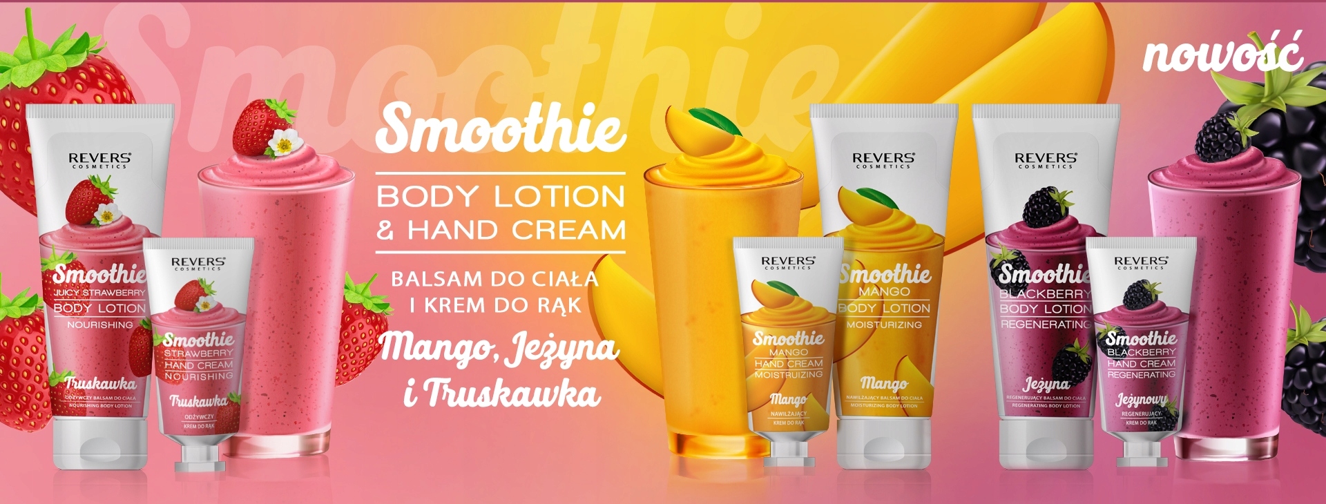 Nawilżający Krem Do Rąk Mango Smoothie Revers 50ml Wyrób medyczny nie
