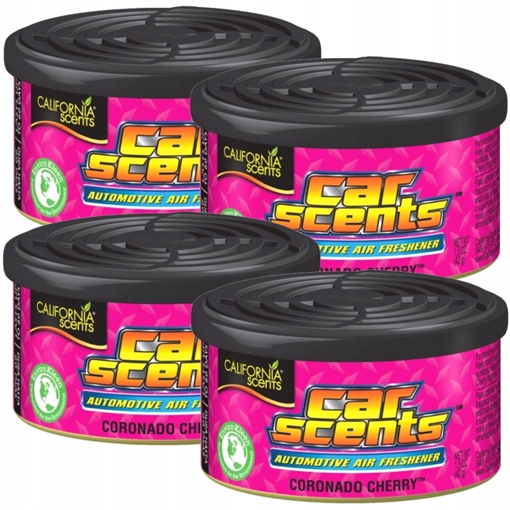 California Car Scents CORONADO CHERRY wiśnia puszka x4