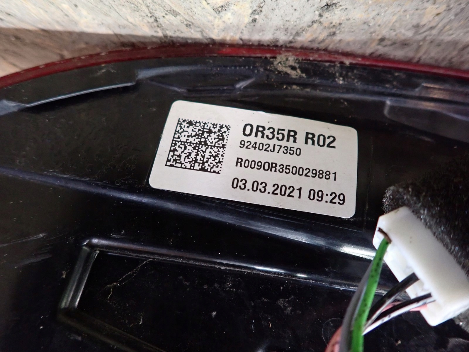 light right rear right rear part KIA XCEED 2019- 92402-J7350
