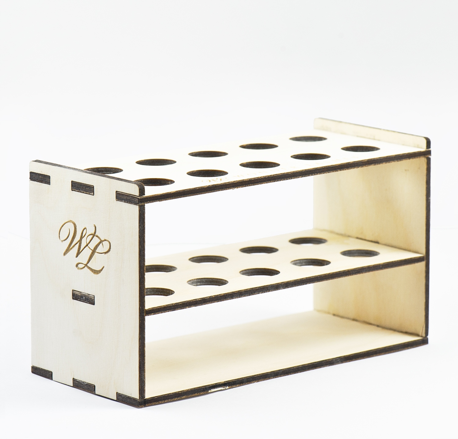 WL Stojak drewniany na pęsety do rzęs prezenter Marka Wonder Lashes