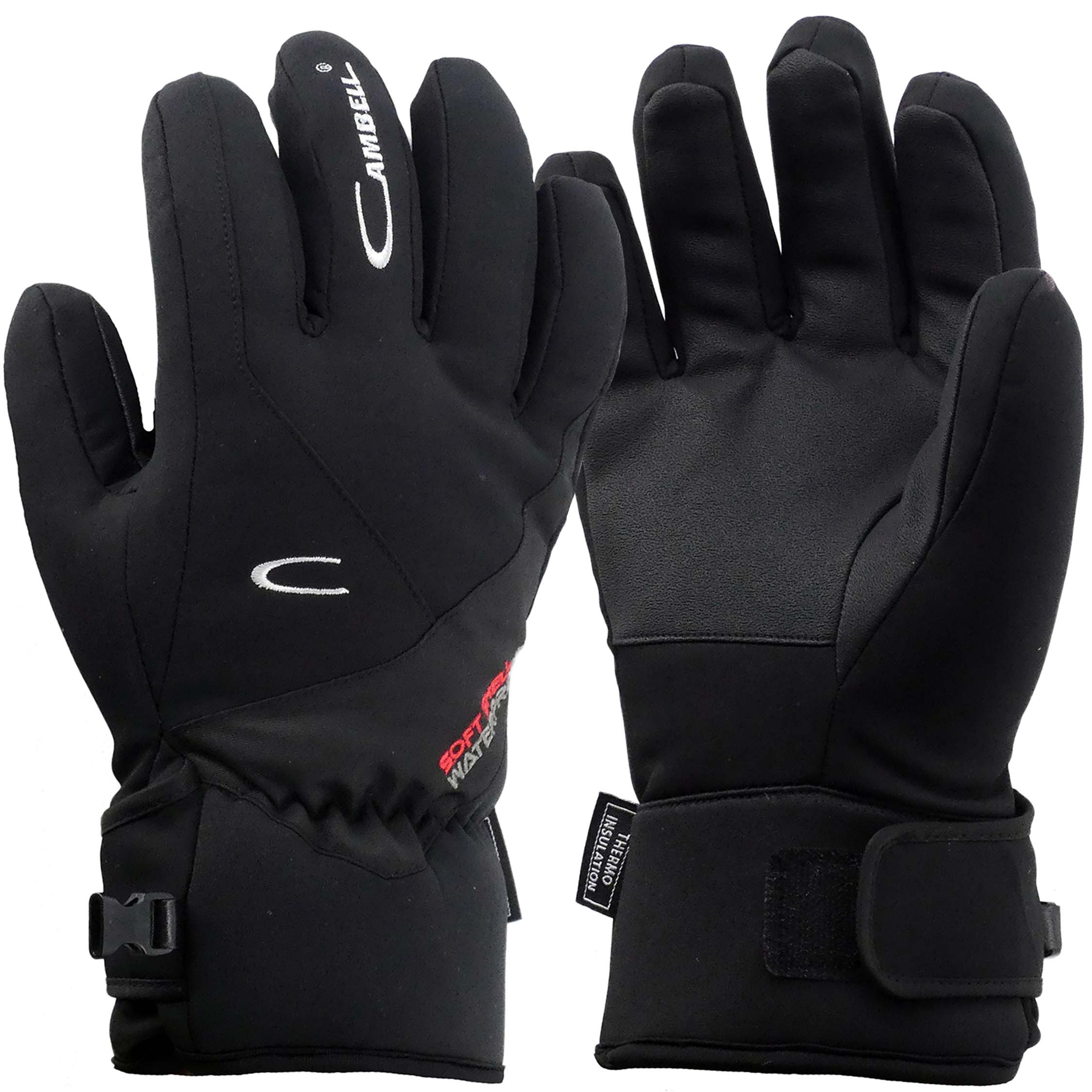 

Rękawice narciarskie Zimowe Na rzep Softshell L