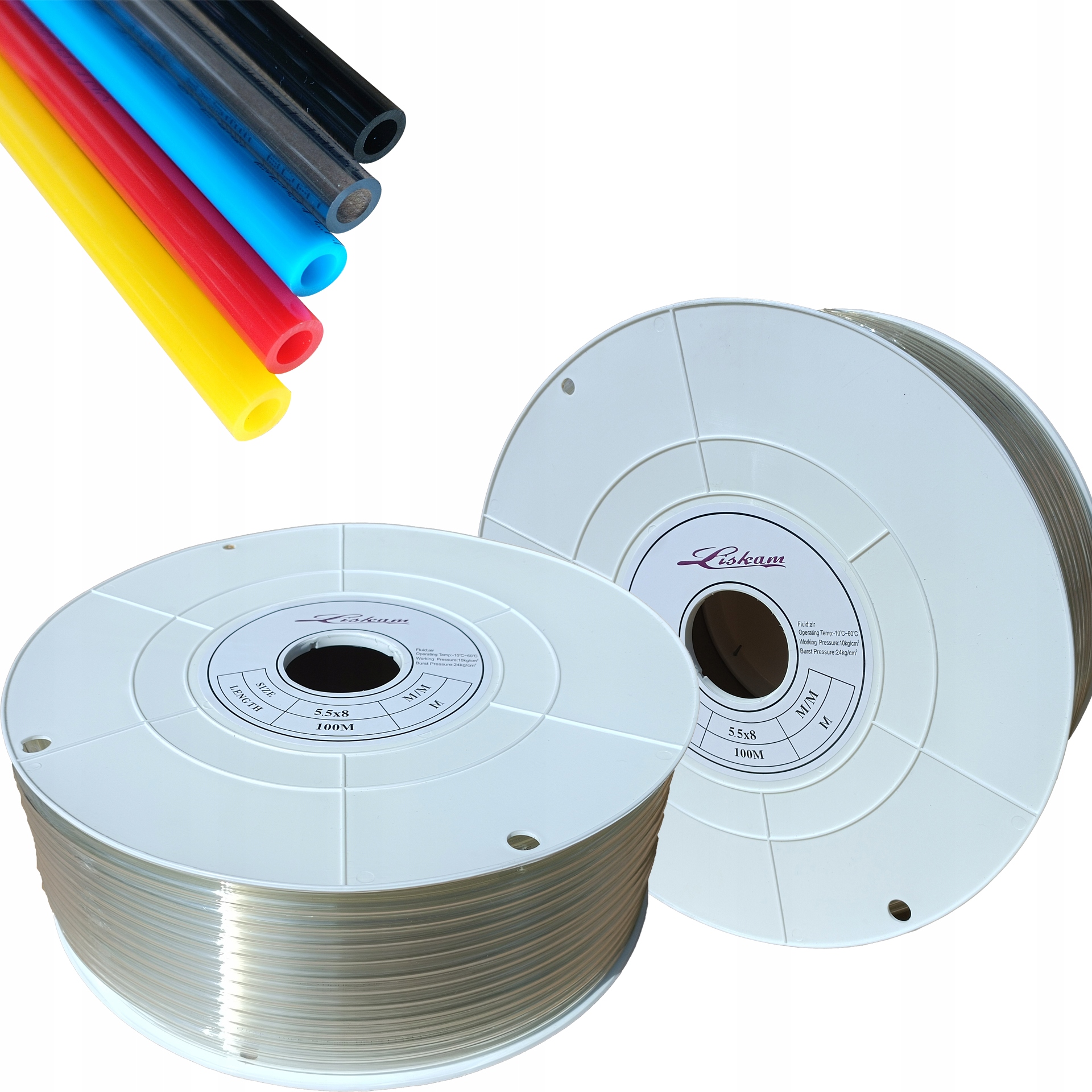 Polyuretan Pneumatická Pu hadice Tekalan 8x5.5 mm Průhledný 50 M