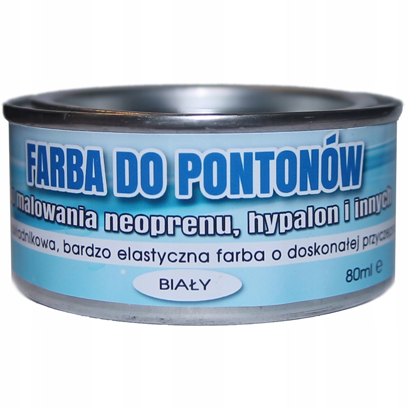 

Farba Do Pontonów Gumy Neoprenu Hypalon Biała 80ML
