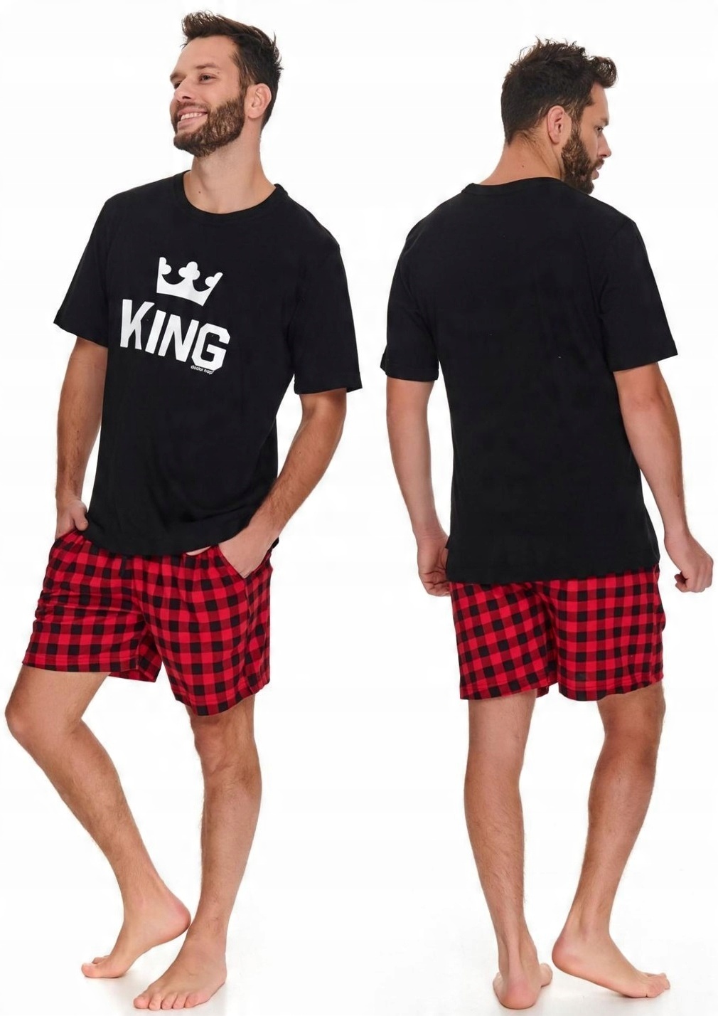 

Db 9952 Piżama męska King 100% bawełna *XXL*czarna