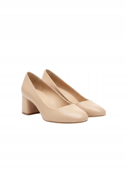 Repetto Béžové Lodičky Z Přírodní Kůže S Plochým Podpatkem 40 3 Db
