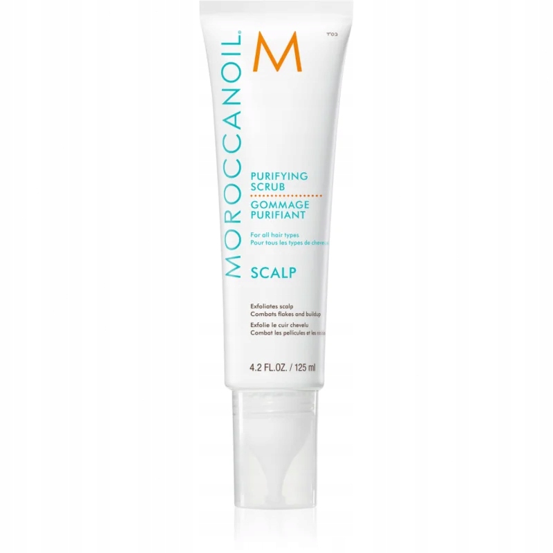 Moroccanoil Scalp Purifying Scrub jemný čisticí peeling se zklidňujícím úči