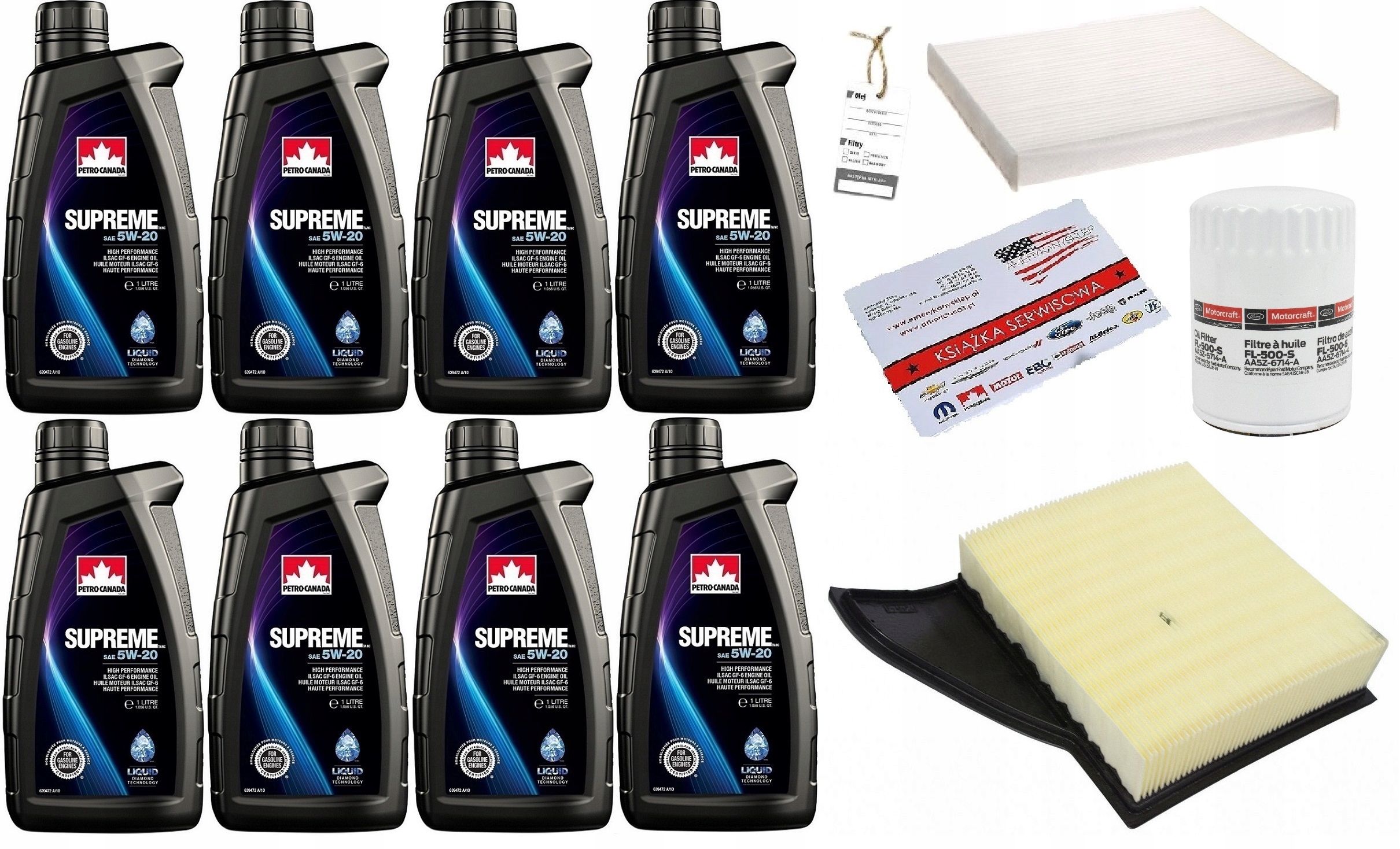 PETRO-CANADA 5W-20 8L + FILTRY MUSTANG 5,0 11-14