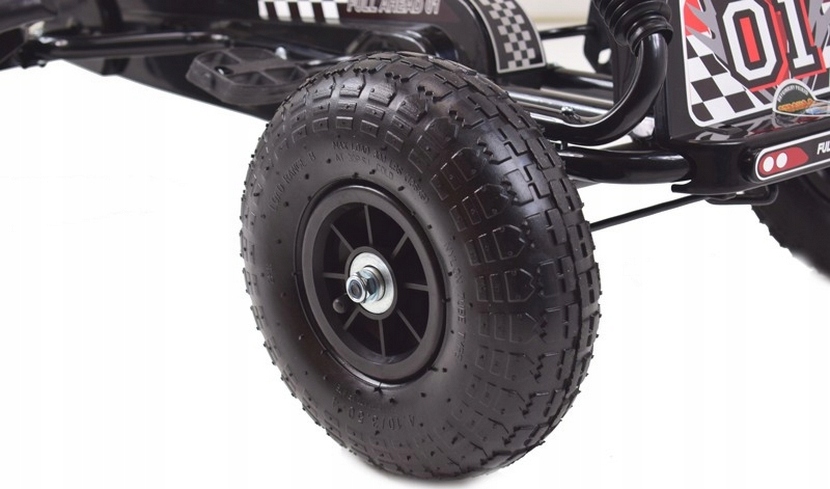 GOKART NA PEDAŁY POMPOWANE KOŁA 5 -12 lat Kolor czerwony