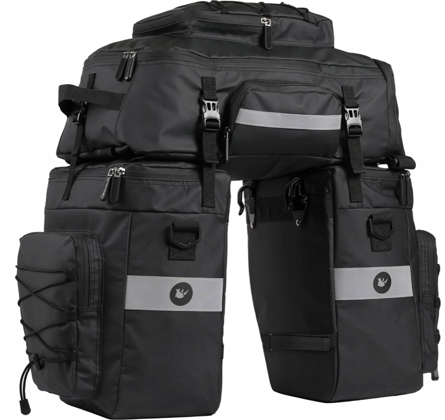 Torba Turystyczna Rowerowa Wodoodporna 3W1 75L Na Bagażnik Sakwa Plecak