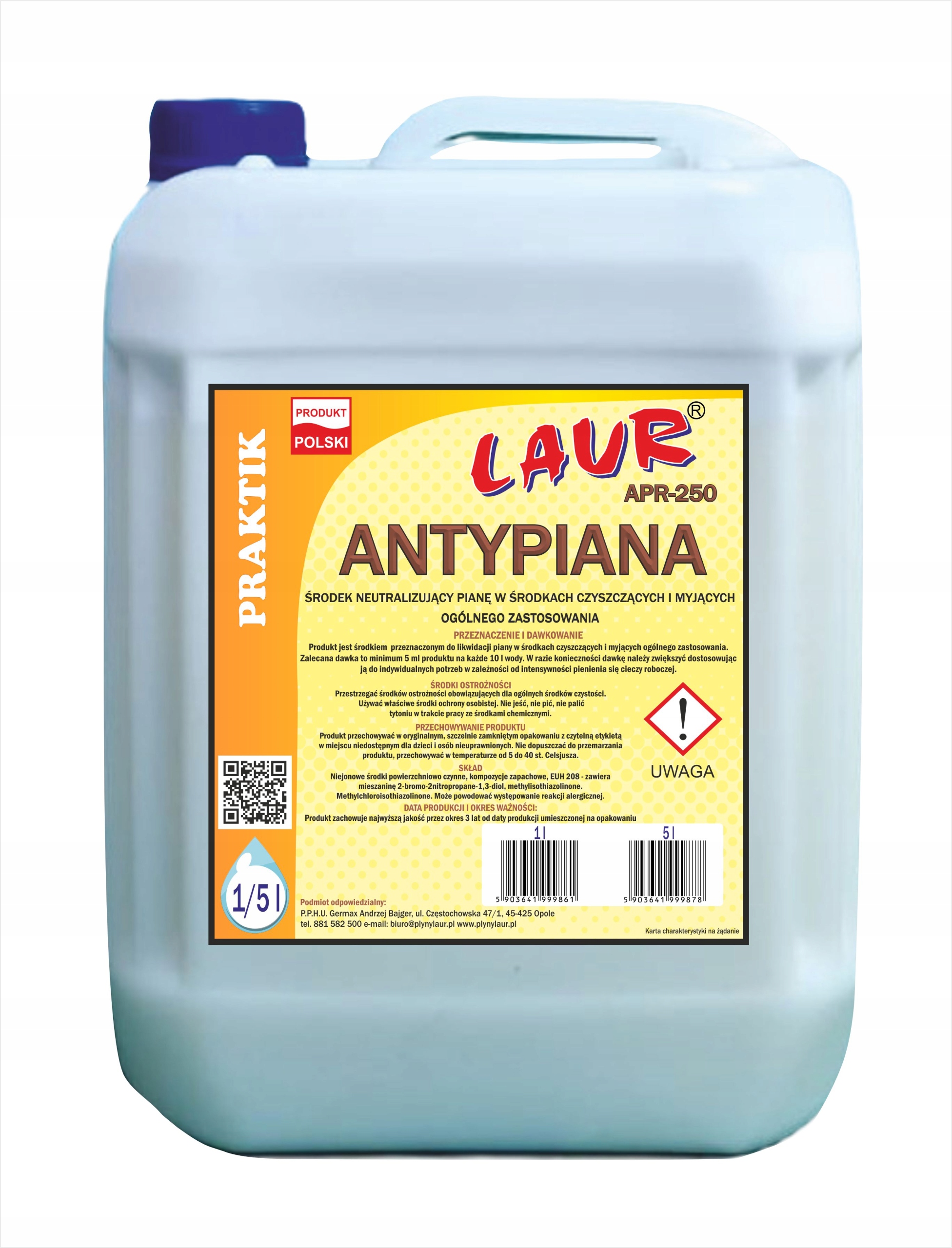 Levně Antipěna OP.5L pro vysavače a pro čisticí prostředky APR-250