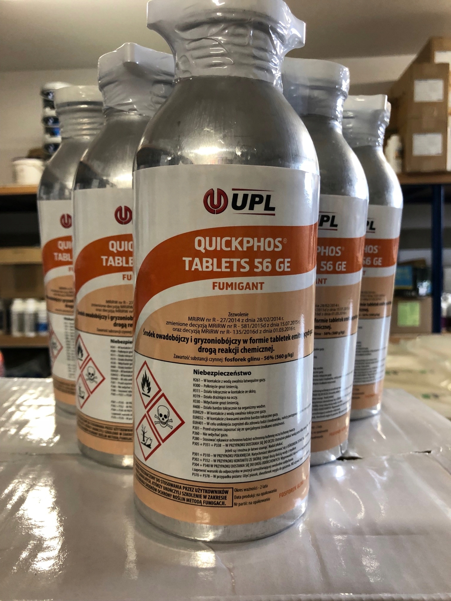 Środek na krety UPL Quickphos Tablets 56 GE 1 kg Kod producenta QUICKPHOS Tablets