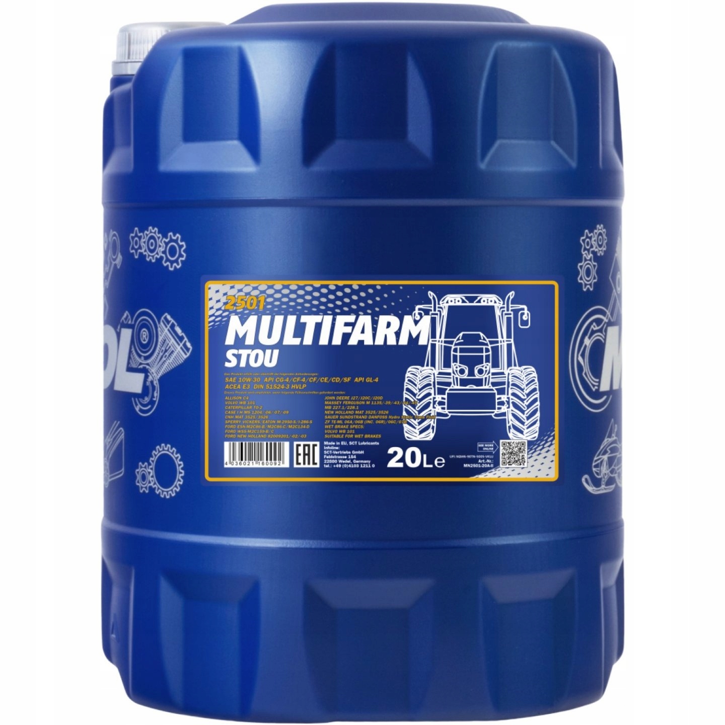 Mannol Multifarm Stou olej 10w30 2501 20L