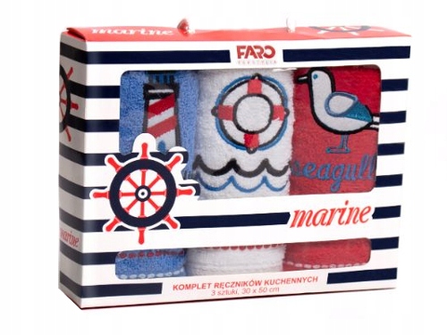 

Faro Komplet Ręczników Kuchennych 3 Sztuki Marine