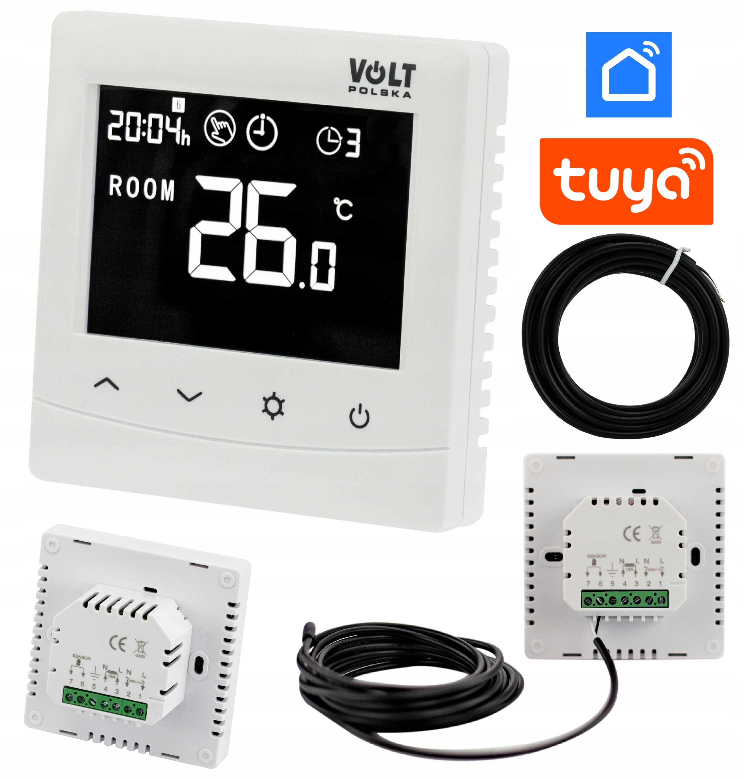 Termostat Ogrzewania Podłogowego Tuya Smart Przewodowy Wifi Comfort HT-08