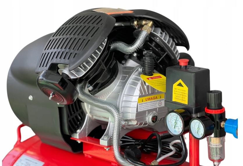 K.B. KOMPRESOR 100L OLEJOWY SPRĘŻARKA V2 POWIETRZA DWU TŁOKOWY Ciśnienie maksymalne 10 bar