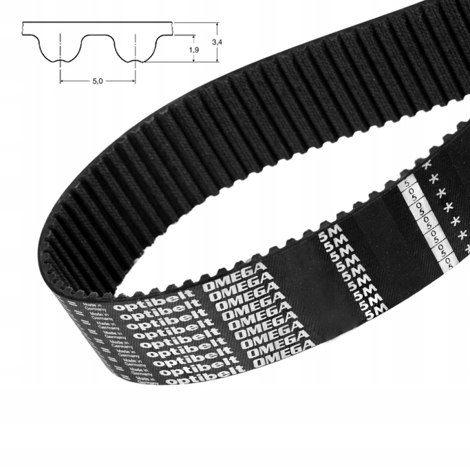 Pas pasek zębaty Htd 5M 890 szer. 40 mm Optibelt 178 zębów