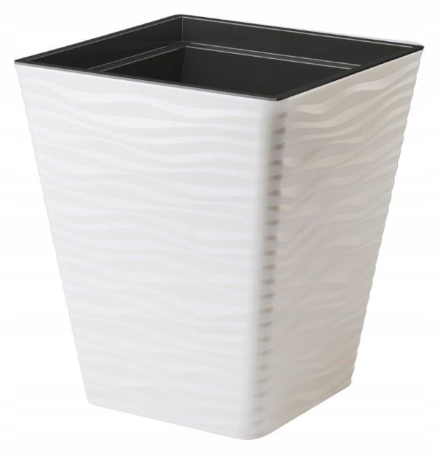 

Doniczka Sahara square biała Formplastic