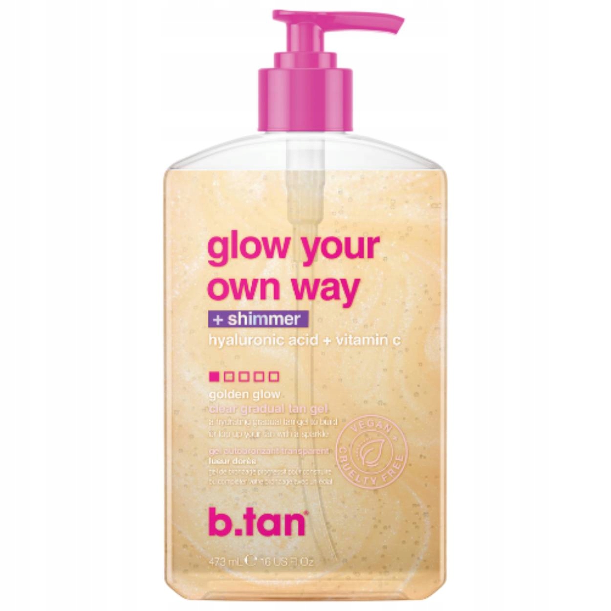 Gel s leskem na opalování Glow Your Own Way Shimmer 473 ml