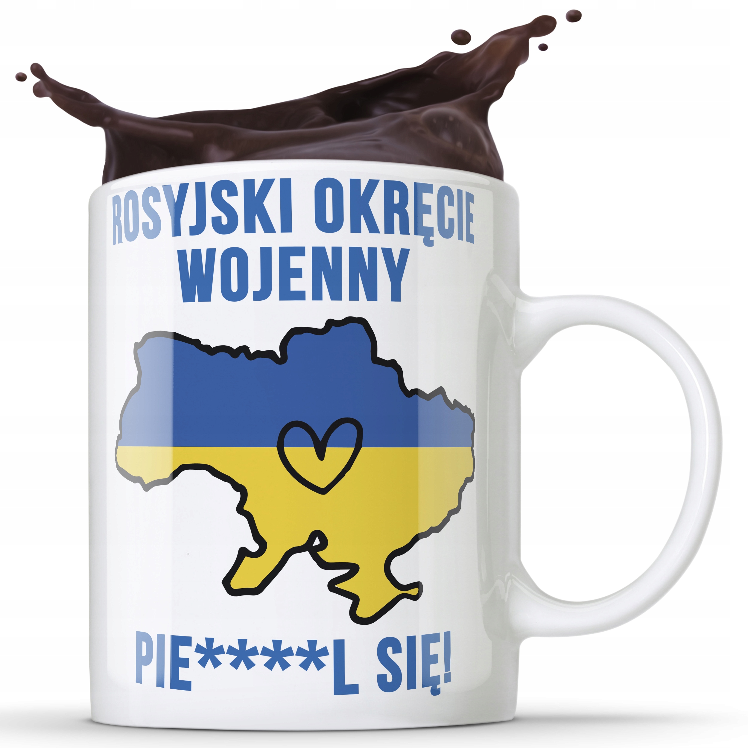 

Kubek Biały Putin Stop Silna Ukraina Wojna Nato