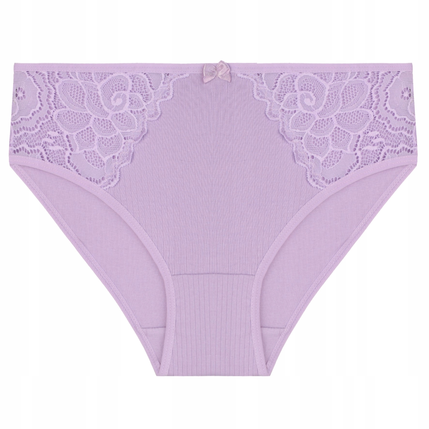 MAJTKI DAMSKIE FIGI KORONKA PRĄŻKOWANE BAWEŁNA PASTELOWE 5-PAK MORAJ M Marka Moraj