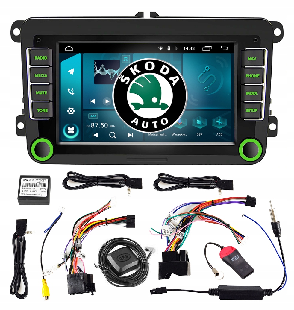 АВТОМАГНИТОЛА ДЛЯ SKODA YETI ROOMSTER FABIA II