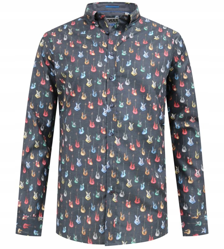 Velká pánská košile s dlouhým rukávem, velké velikosti Duke D555 4XL