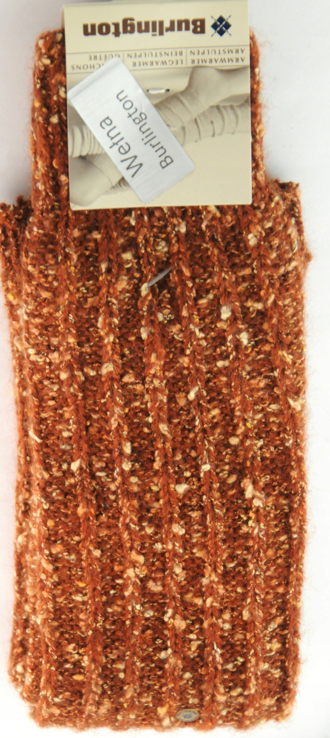 GETRY BURLINGTON WEŁNA BAWEŁ AKRYL GRUBE CIEPŁE RUDY -40%