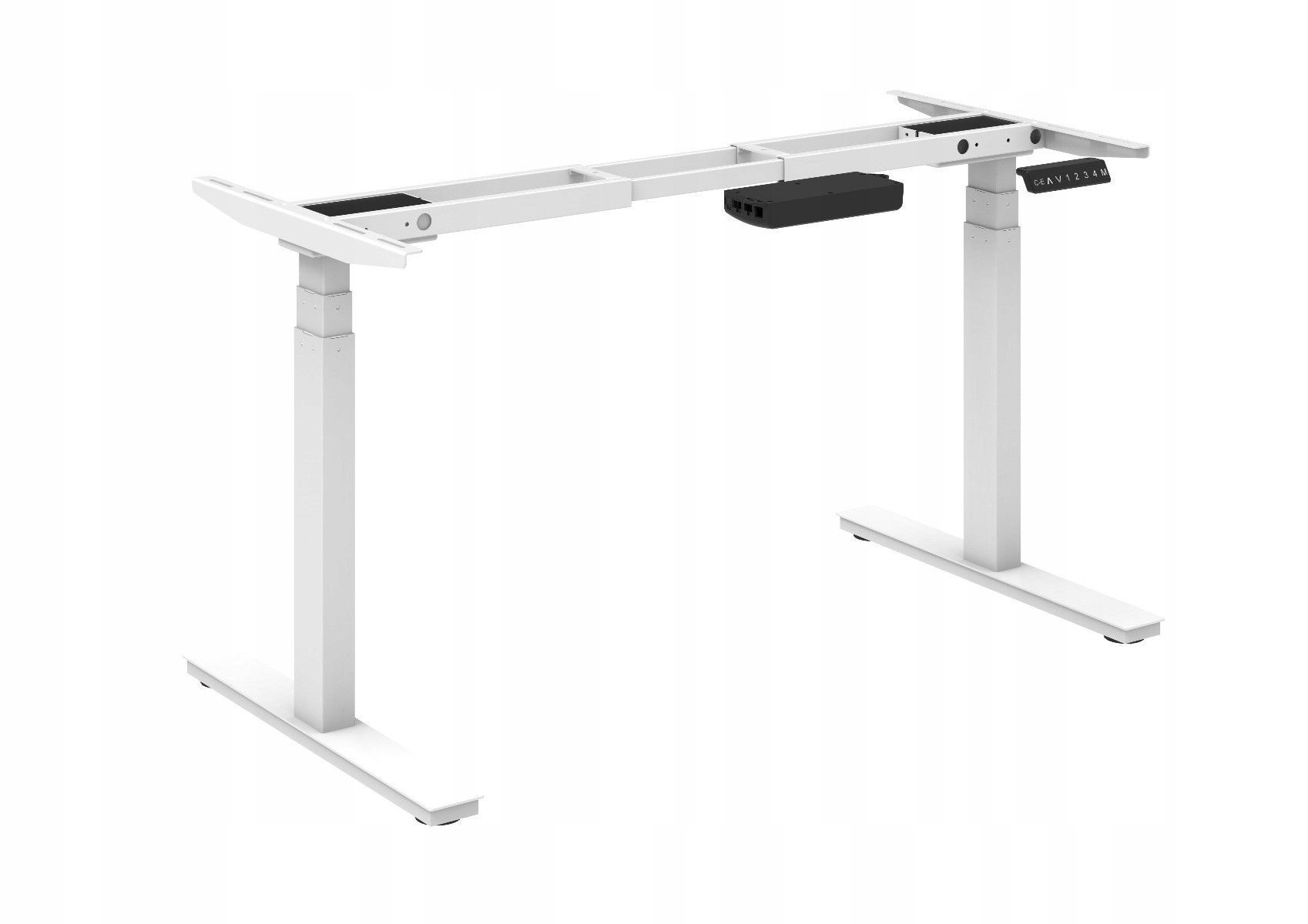 Biurko regulowane elektrycznie na czarnym stelażu Marka TOBO