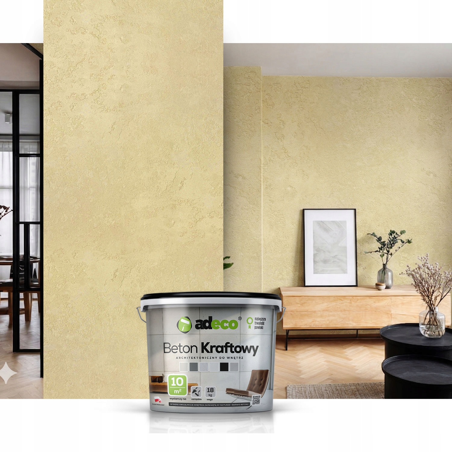 Architektonický Beton Do Interiéru 18 Kg Teplý Béžový Na 10 M2