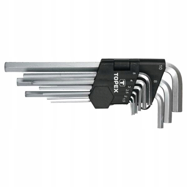 

Klucze sześciokątne 1.5-10 mm zestaw 9 szt 35D956
