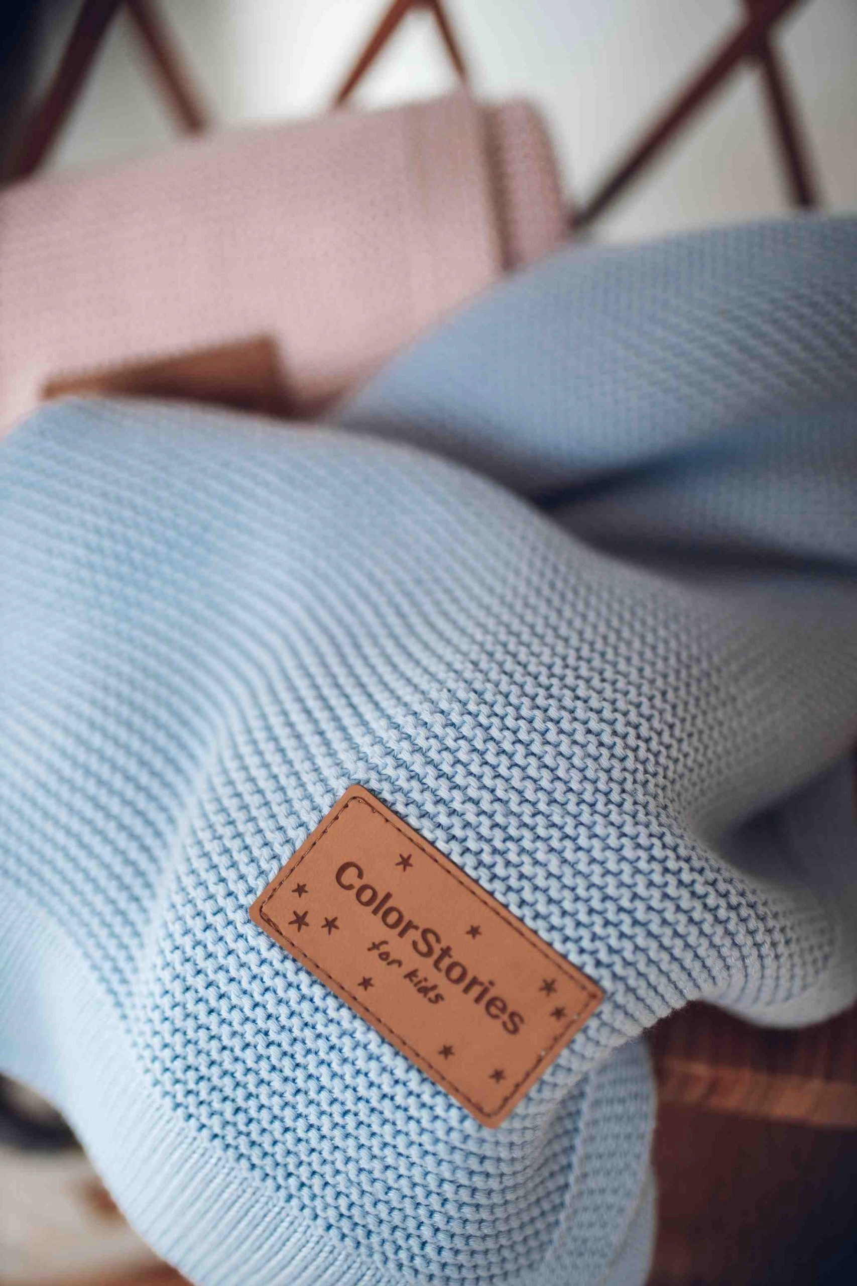 Kocyk Bambusowy dla Niemowląt Bibi 80x100cm Baby Blue ColorStories Płeć chłopcy dziewczynki