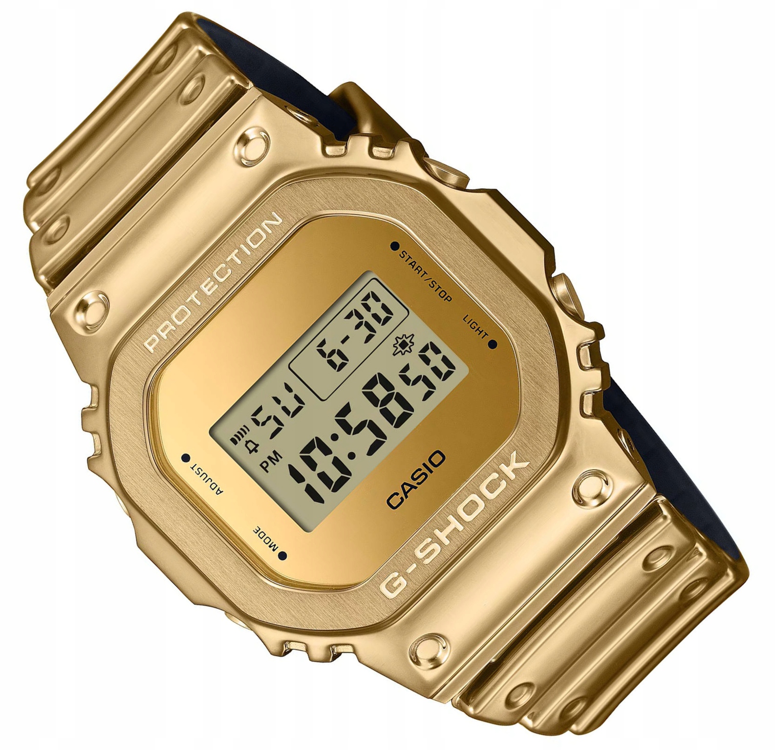 Zlaté Odolné Vodotěsné Hodinky Casio G-shock G-steel GM-5600YMG -9ER