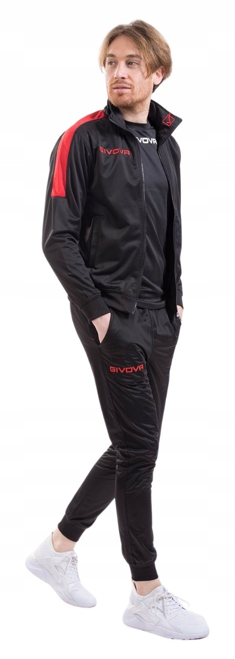Teplákovka Givova Tuta Revolution černo-červený TR033 1012 vel. XL