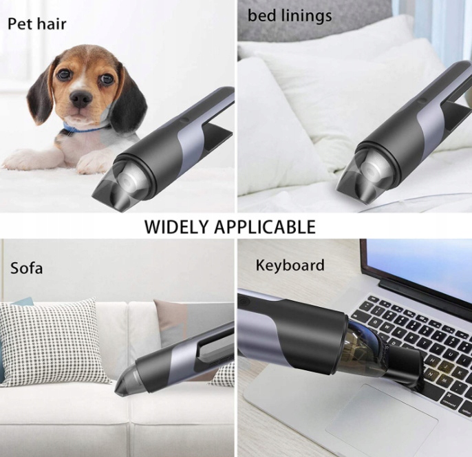 BEZPRZEWODOWY ODKURZACZ PRZENOŚNY 5300PA 80W OZON Producent inny