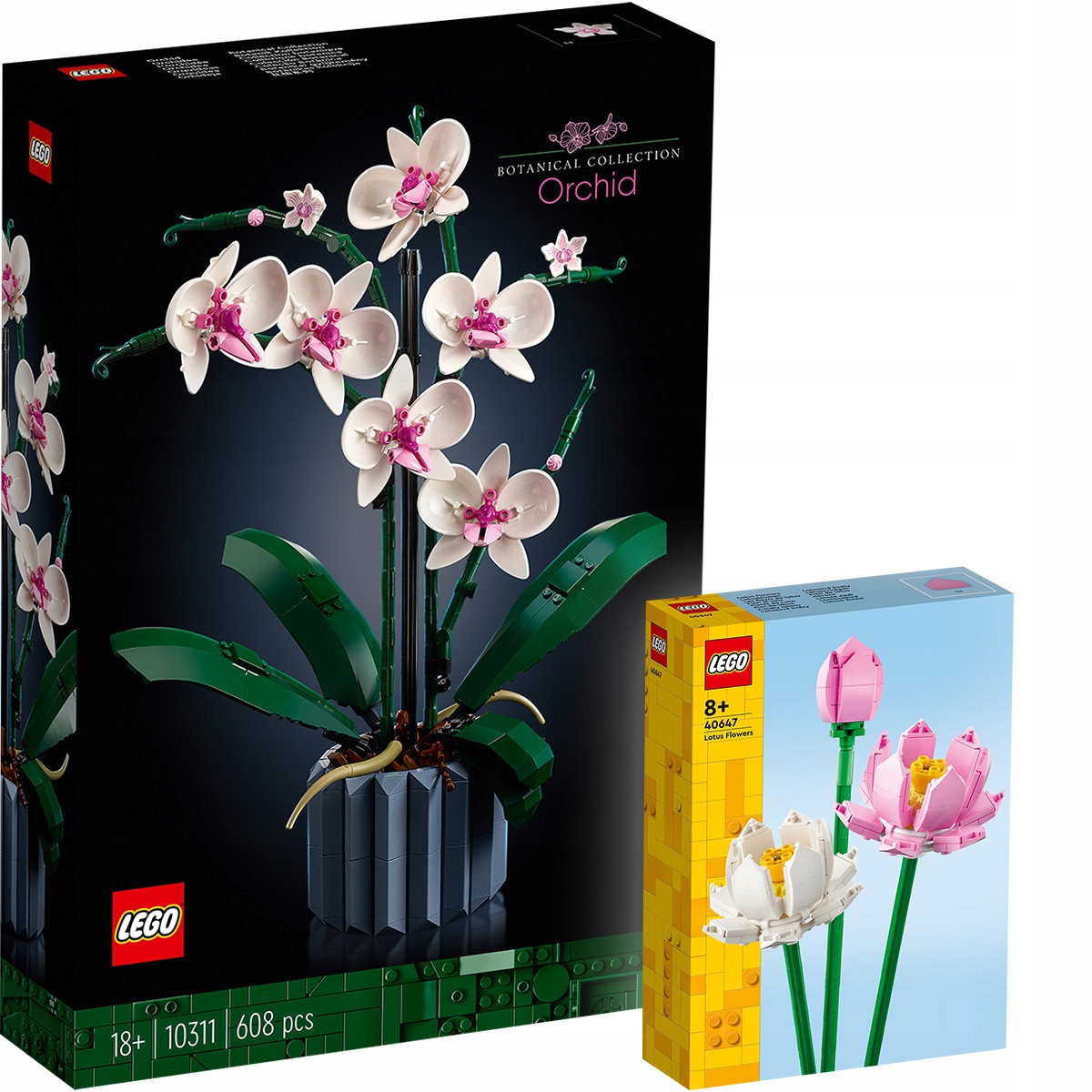 Lego Creator Expert Orchidej 10311 Lego Lotosové květy 40647