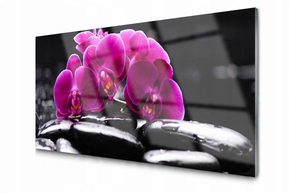 

Panel szklany Płytka Zen Storczyk Spa 140x70